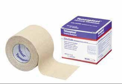 Elastic Adhesive Bandage Tensoplast  Yard Medium Compression No Closure Tan NonSterile