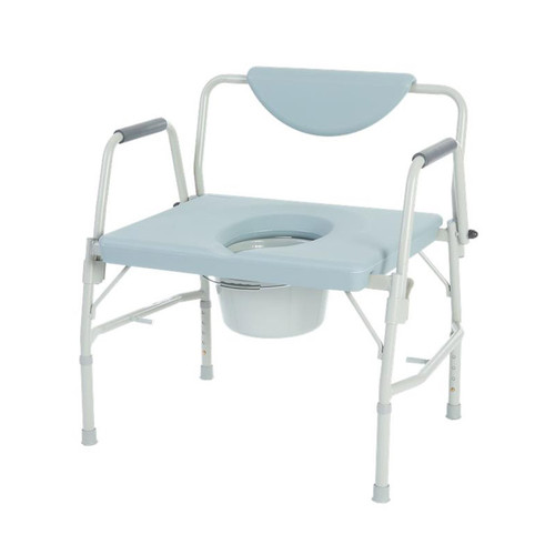 DLX BARIATRIC DROP ARM COMMODE