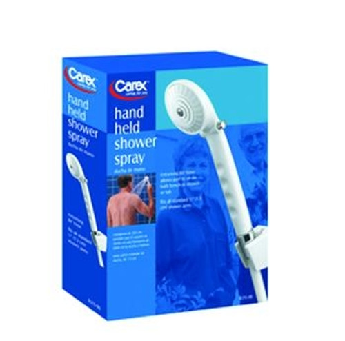 carex hand held shower spray with on/off valve