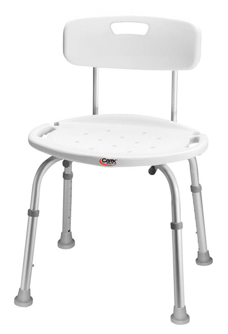 Carex Adjustable Bath and Shower Seat with Back