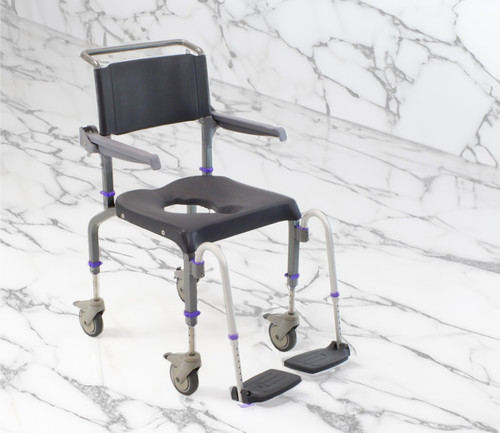 EZPZ-AP Shower Commode Chair (Attendant Propel)