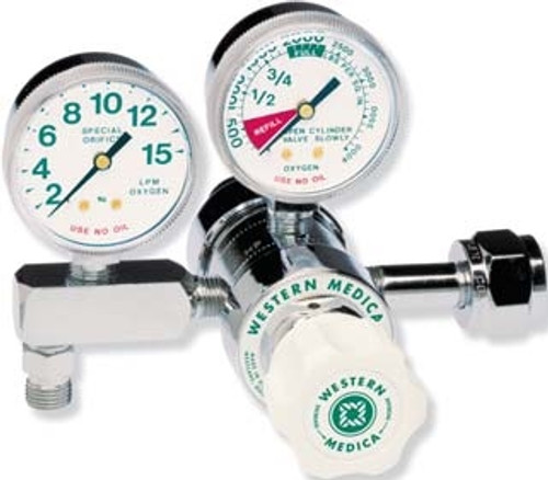 Oxygen Pressure Regulator Dual Stage Adjustable