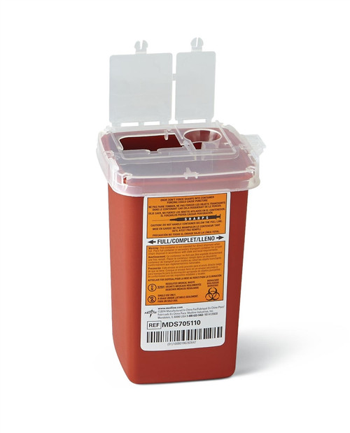 Phlebotomy Sharps Containers, Red, 1 QT