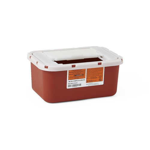 Multipurpose Sharps Containers, Red, 4 QT