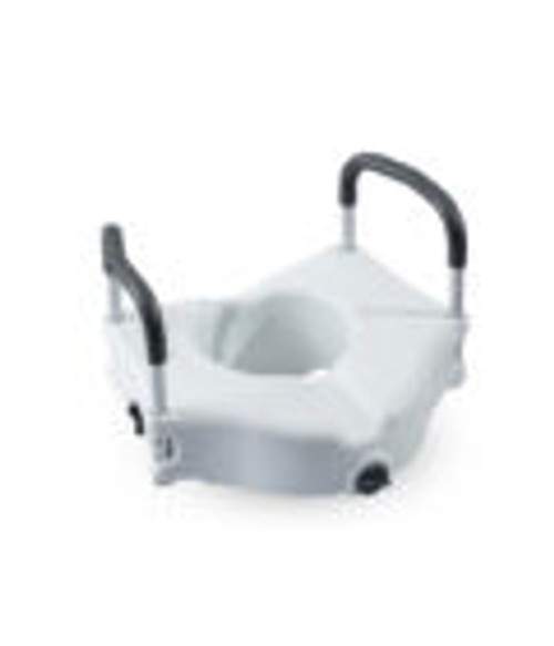 Medacure Raised Toilet Seat with Arms and Lock