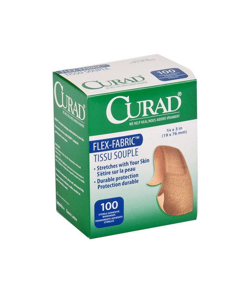 CURAD Fabric Adhesive Bandages, Natural