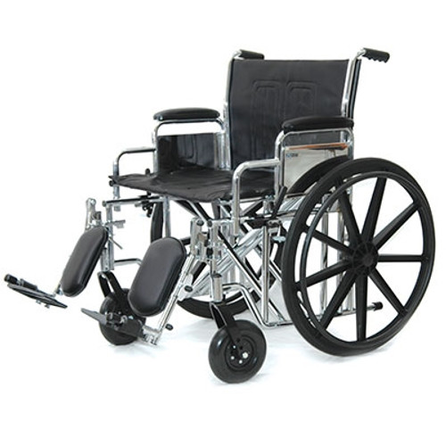 ProBasics Heavy-Duty Wheelchair, Elevating Legrests - 22"x18" - PB1014