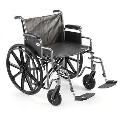 ProBasics Heavy-Duty Wheelchair, Swingaway Footrests - 22"x18" - PB1124