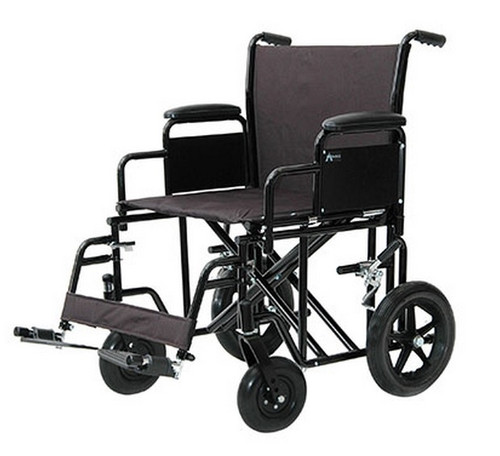 ProBasics Heavy-Duty Transport Wheelchair - Black - PB9500BK