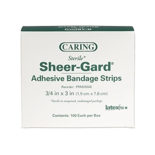 Caring Plastic Adhesive Bandages, Natural