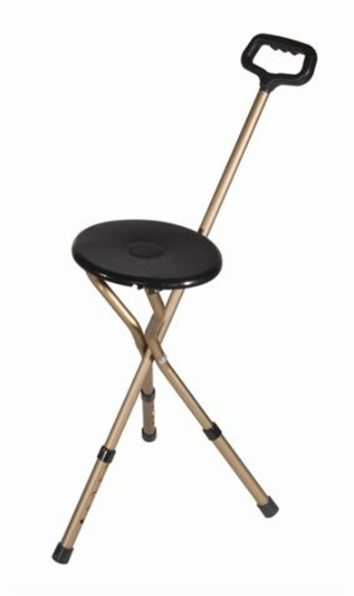 Folding Lightweight Adjustable Height Cane Seat