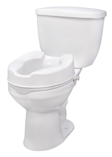 Raised Toilet Seat with Lock