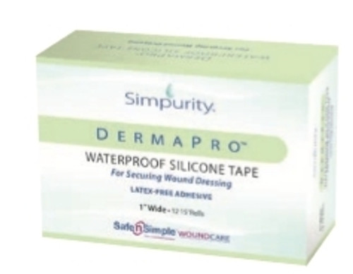 Medical Tape DermaPro Waterproof Plastic Foot Transparent NonSterile