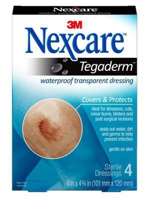 Transparent Dressing Nexcare Tegaderm Rectangle Tab Delivery Without Label Sterile