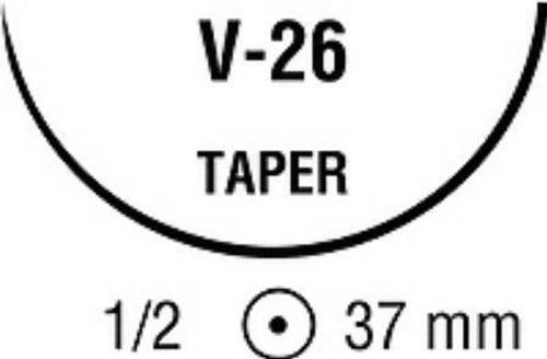 Covidien Sofsilk 30 Inch Size 0 Suture with Needle