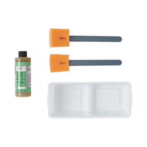 PVP Paint Sponge Stick with 2 Compartment Tray, Sterile