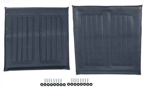 16" Wheelchair Seat & Back Upholstery Set, Blue