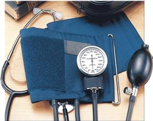 Self-Monitoring Home Blood Pressure Kit with Attached Stethoscope