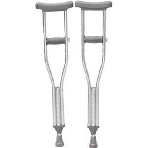 Push-Button Adjustable Crutches