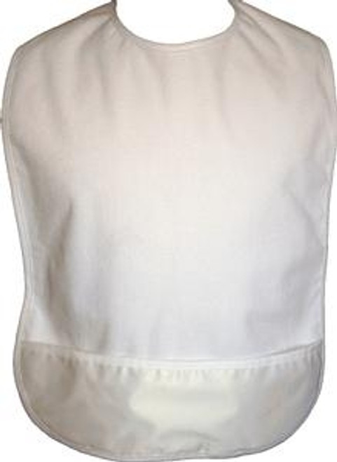 ReliaMed Adult White Terry Bibs